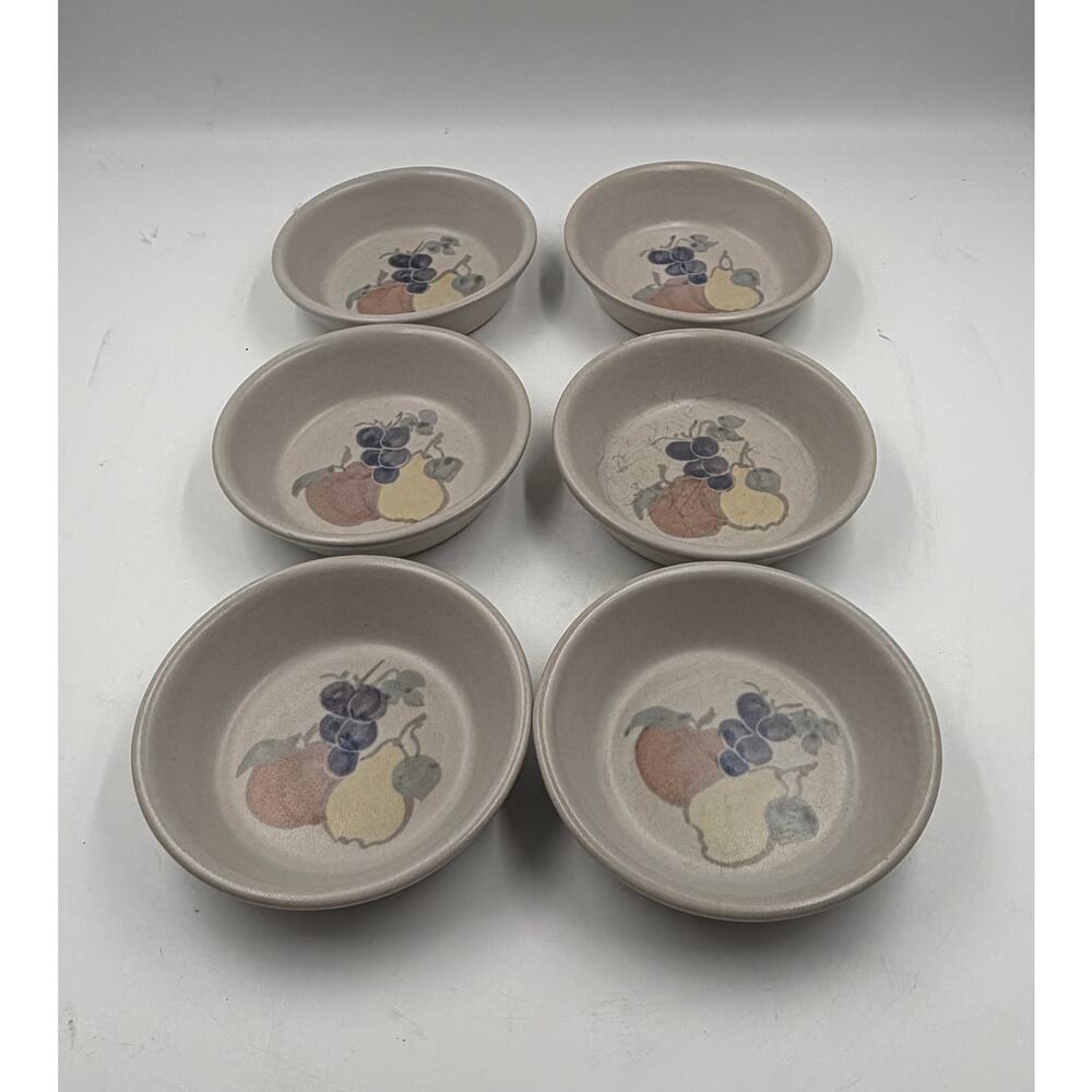 Set of 6 CHATHAM POTTERY Stoneware 5 inch Dessert Bowls